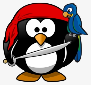 Penguin, Pirat, Tux, Animal, Bandana, Bird, Macaw #384583