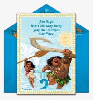 Moana & Maui Online Invitation #384584