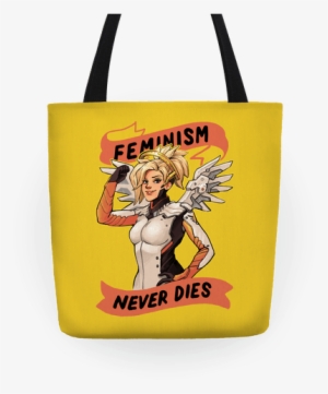 Feminism Never Dies Mercy Parody Tote - Feminism Never Dies #384725