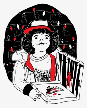 Stranger Things 2 Colours Serigraphy On T-shirt - Illustration #384849