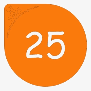 25 Number Download Transparent Png Image - Circle #385119