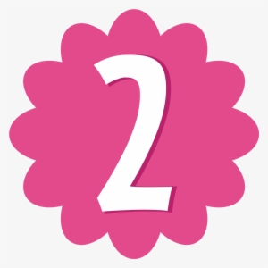Pink Clipart Number - Number Two Color Pink #385136