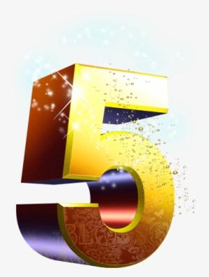 5 Number Vector Free Png File - Design #385139