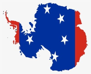 Flag-map Of Antarctica - Antarctica Map With Flags #385160