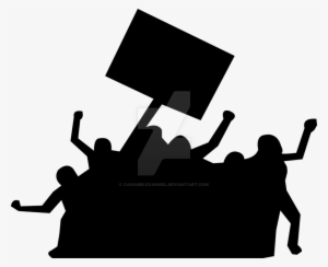 Jpg Freeuse Stock Silhouette At Getdrawings Com Free - Crowd Of People Protesting Transparent #385447