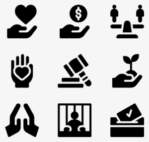 Peace & Human Rights - Baby Shower Icon #385549