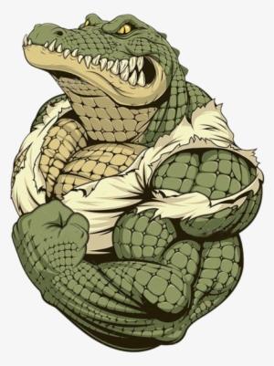 Share This Image - Angry Crocodile Vector Png #385905