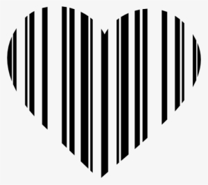 Barcode Clipart Generic - Heart Clipart Black And White #386100