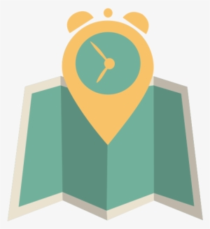 Here's The Icon - Map Flat Design Png #386104