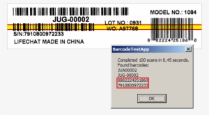 Barcode Zones - Separation Studio Serial Number #386148