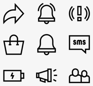 Notifications 50 Icons #386376