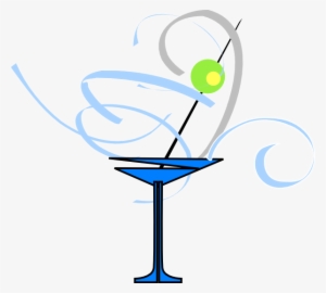 How To Set Use Martini Glass Blue/grey Svg Vector #387261