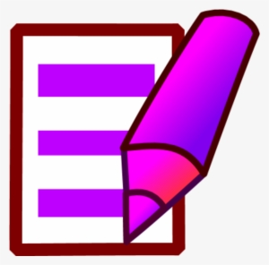 Paper Icon Cliparts - Purple Pen And Paper #388370