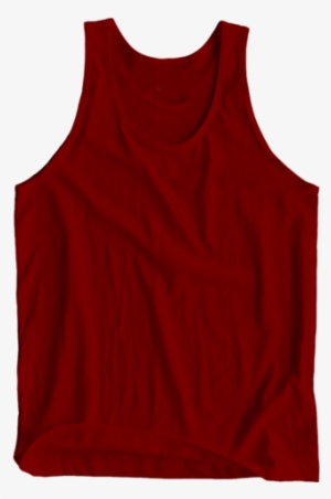 Basic Maroon Tank Top - Top #388805