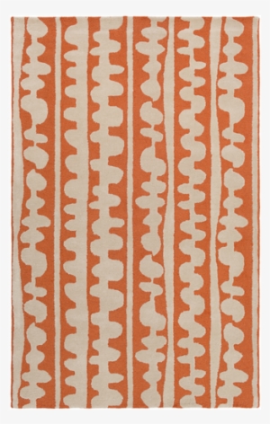 Diva At Home 5' X 8' Scribble Waves Yam Orange And #389645 Diva At Home 5' X 8' Scribble Waves Yam Orange And #389645