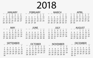 Vector Library Download Clipart Medium Image Png - Calendar With Important Dates 2018 #389846