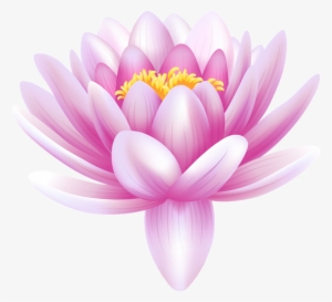 Water Lily Transparent Png Clip Art Image - Water Lily Flower Png #389898