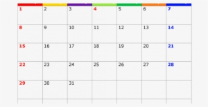 July 2018 Calendar Png - Number #389921