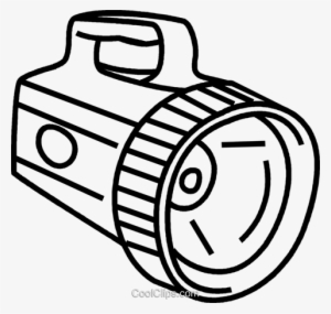 Flashlight - Clipart Black And White Flash Light #3800122