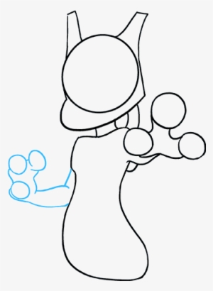 How To Draw Mewtwo - Drawing #3800671