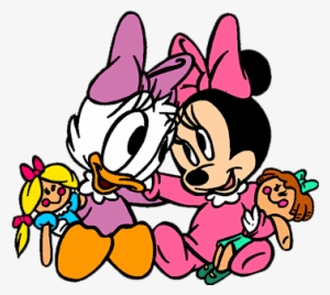 Minnie Baby Png Margarida E Minnie Baby Em Png - Minnie & Daisy Baby #3801355