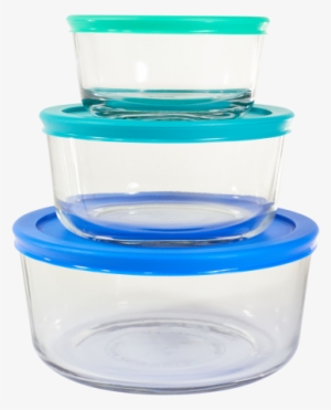Large Round Glass Food Container Set - Food Storage Containers #3801521