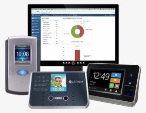 Employee Time Clock Systems - Lathem Fr700 Facial Recognition Employee Time Clock #3801982