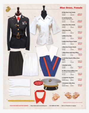 Shop For All Female Blue Dress Uniform Accessories - Formal Wear #3802201