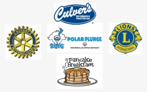 Polar Plunge Pancake Breakfast - Lions International Square Sticker 3" X 3" #3802368