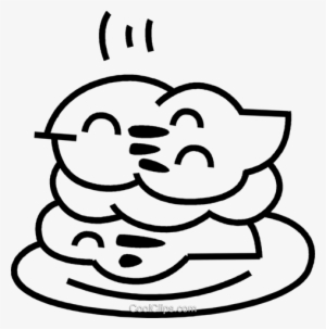 Pancake Breakfast Royalty Free Vector Clip Art Illustration - Breakfast #3802912