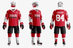Back" As Well As 3 Collar Options, So You Can Bring - Hockey Uniform #3802941