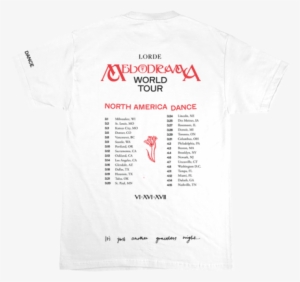 Melodrama World Tour T-shirt - Lorde Writer In The Dark Shirt #3803589