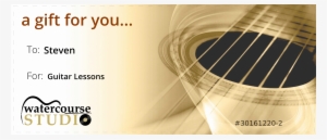 Gift Certificate Sample - Guitar Lessons Gift Certificate Template #3803748