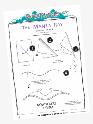 Manta Ray Paper Plane - Paper Plane #3804436