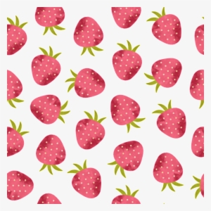 Pink Strawberry Cartoon Background - Hình Dâu Tây Dễ Thương #3805130