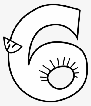 How To Set Use Animal Number Six Outline Svg Vector - Number #3805497