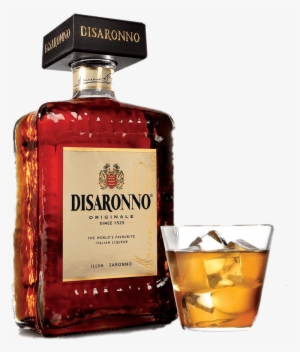 Disaronno Bottle And Glass - Disaronno Originale Italian Liqueur - 750 Ml Bottle #3806280