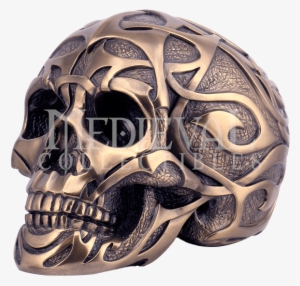Top Collection Fierce Bold Bronzed Tribal Skull Figurine #3806383 Top Collection Fierce Bold Bronzed Tribal Skull Figurine #3806383