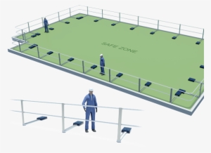 Safety With A Star Fall Protection System Ppe - Guardrails Ppe #3806702