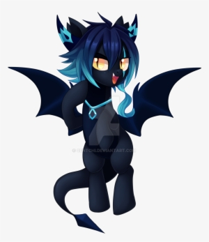 Centchi, Bat Pony, Cute, Demon, Dracony, Female, Hybrid, - My Little Pony: Friendship Is Magic #3807090