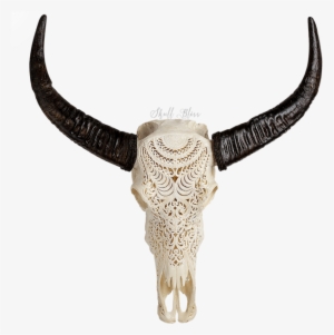 Carved Buffalo Skull - Skull #3807155