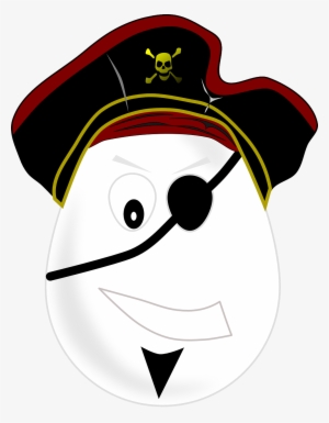 Pirate Man One Eyed Person Egg Transparent Image - Huevos Cartoon Pirata #3808229