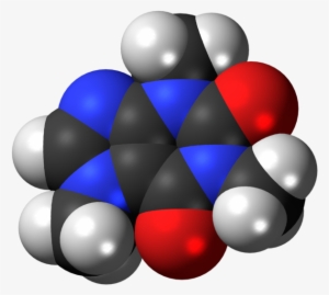 Caffeine 3d Spacefill - Caffeine Space Filling Model #3808457