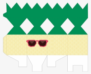 Caixa Bala Abacaxi - Molde De Caixa De Abacaxi #3808699