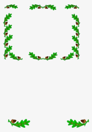 Acorn Wreath Landscape Clip Art - Clip Art #3810354