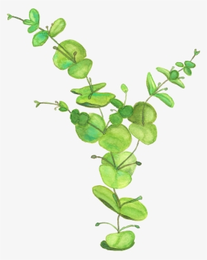 Hand Painted Thriving Leaves Png Transparent - Leafy Greens Backpack By Jenisestandish #3810355