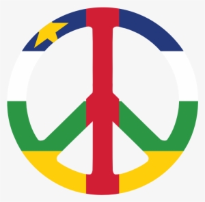 Central African Republic Peace Symbol Flag 3 Scallywag - Central African Republic Symbols #3810657