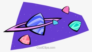 Planet Saturn Royalty Free Vector Clip Art Illustration #3812044