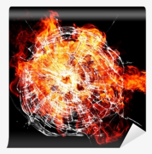 Cracked With Hole Wall Mural • Pixers® • We Live To - Photograph #3812121