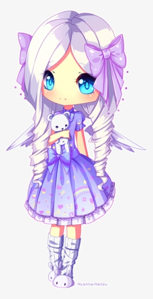 Jigsu By Hyanna-natsu On Deviantart - Chibi Anime Girl Purple Hair #3812485